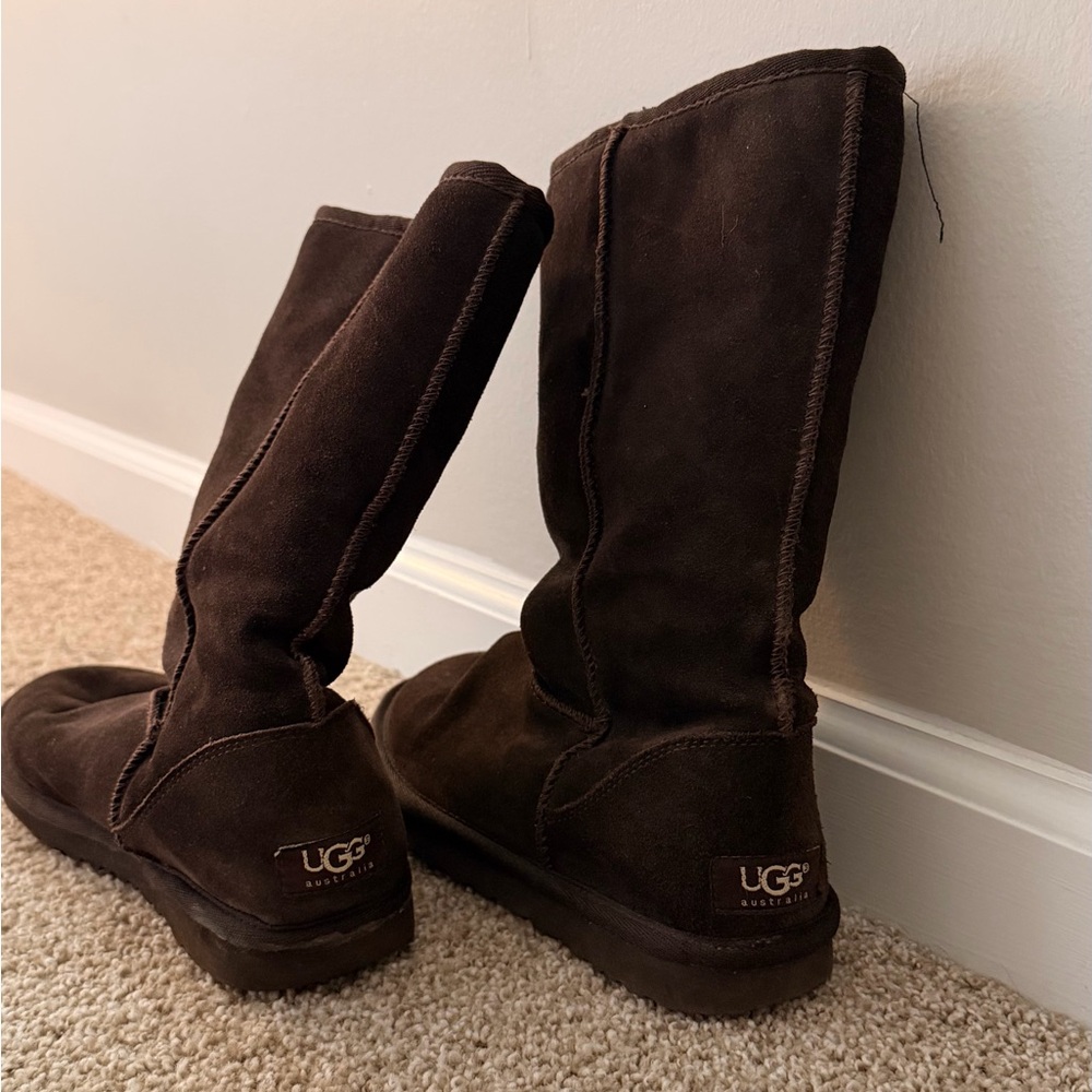 UGG Chocolate Suede Winter Boots